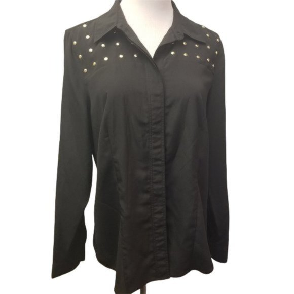 Michael Kors Tops - Michael Michael Kors stud button down blouse size M (Y11)
